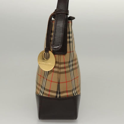 Burberry Shoulder Bag Nova Check Canvas, BEIGE, CANVAS, Shoulder bag