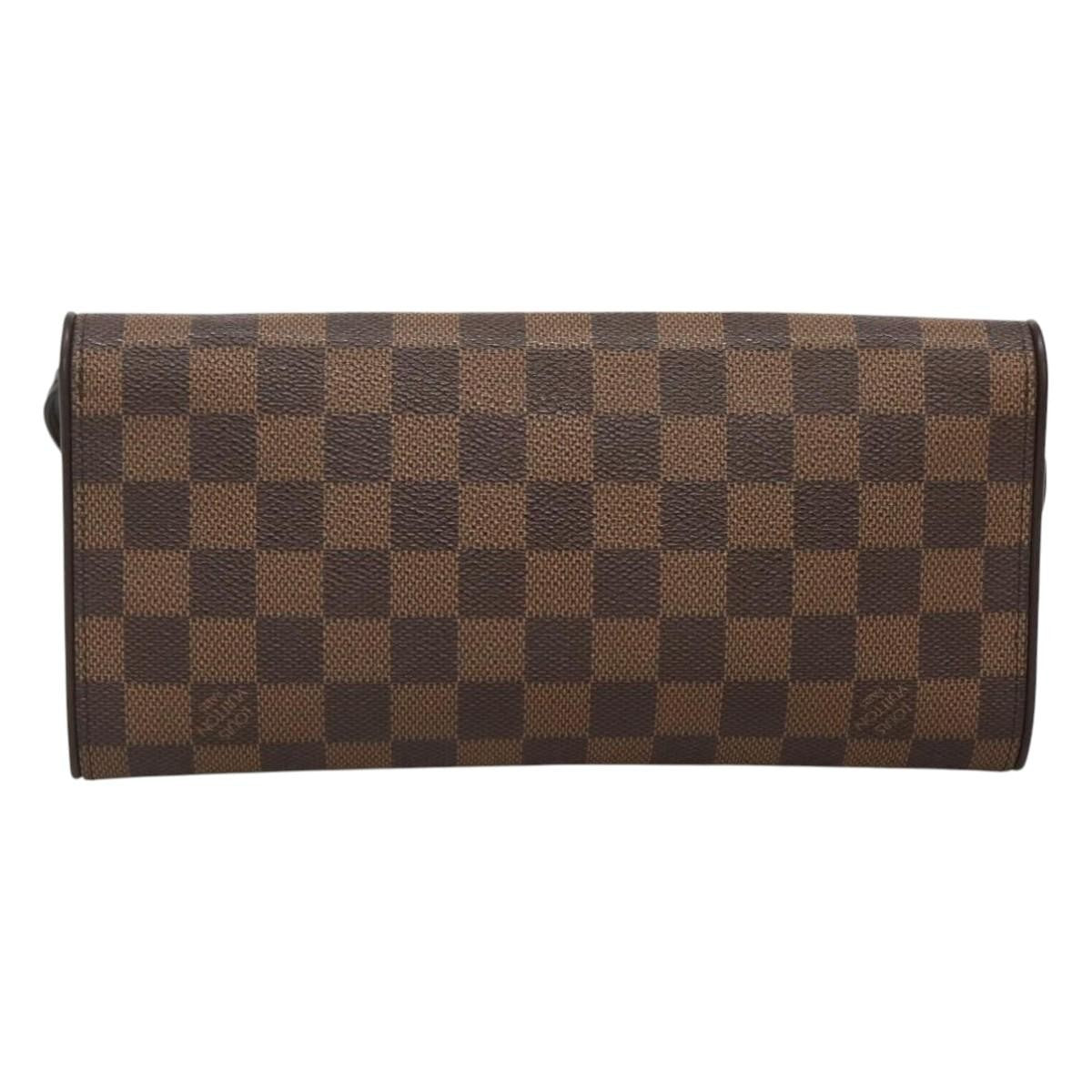 Louis Vuitton Twin Handbag Damier, BROWN, CANVAS, Handbag