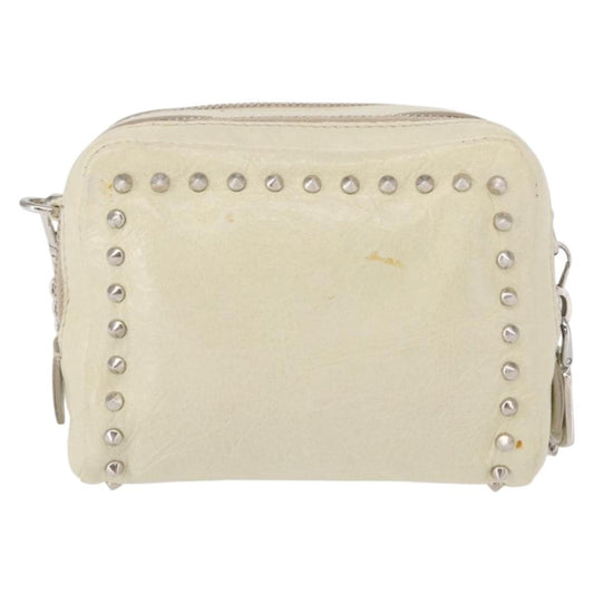 Miu Miu Chain Crossbody Bag Leather, ECRU, LEATHER, Shoulder bag