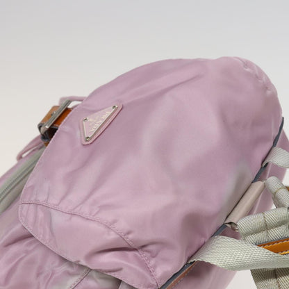 Prada Front Pocket Backpack Tessuto, PINK, NYLON, Backpack