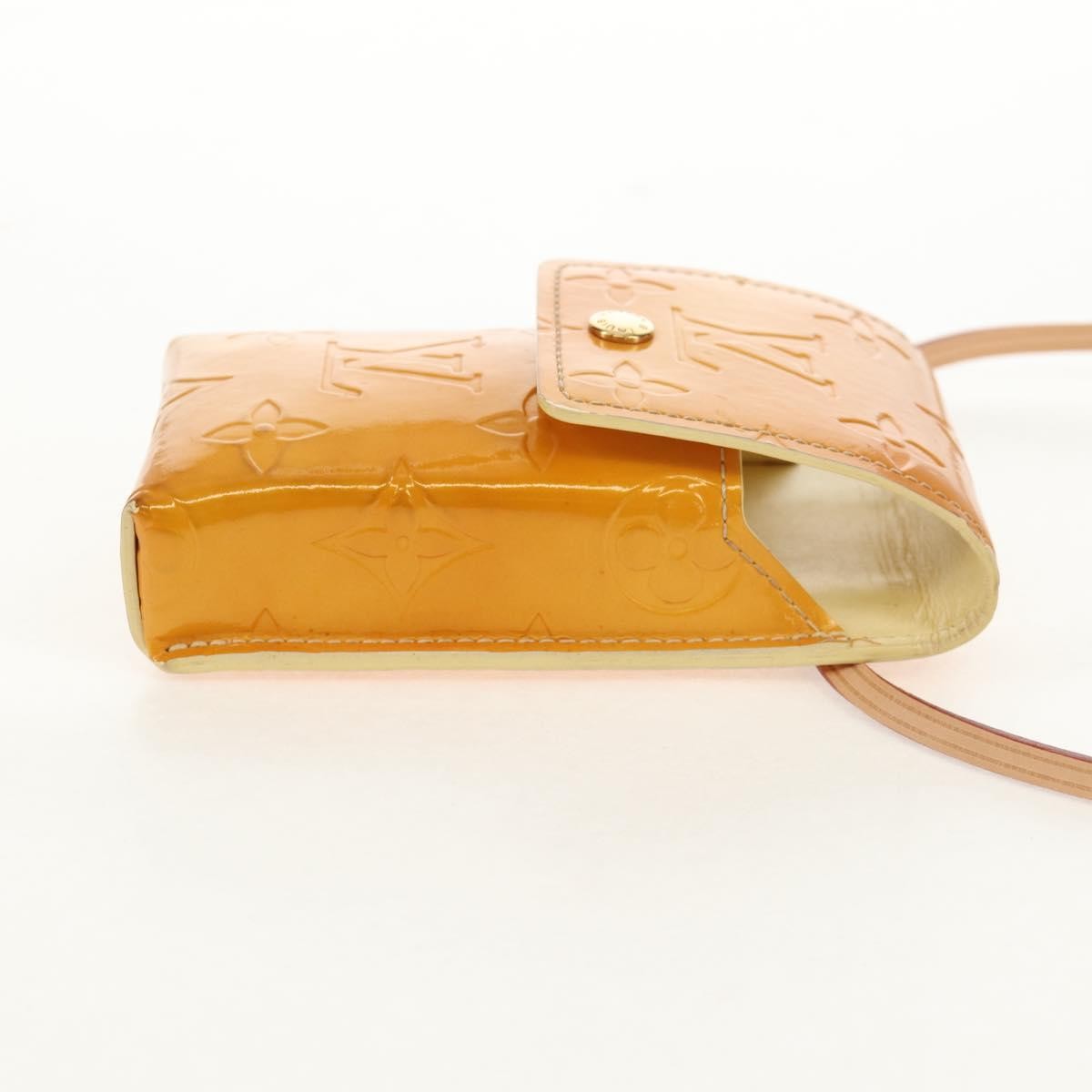 Louis Vuitton Walker Cigarette Case Holder Monogram Vernis, YELLOW, PATENT_LEATHER, Clutche & pouche