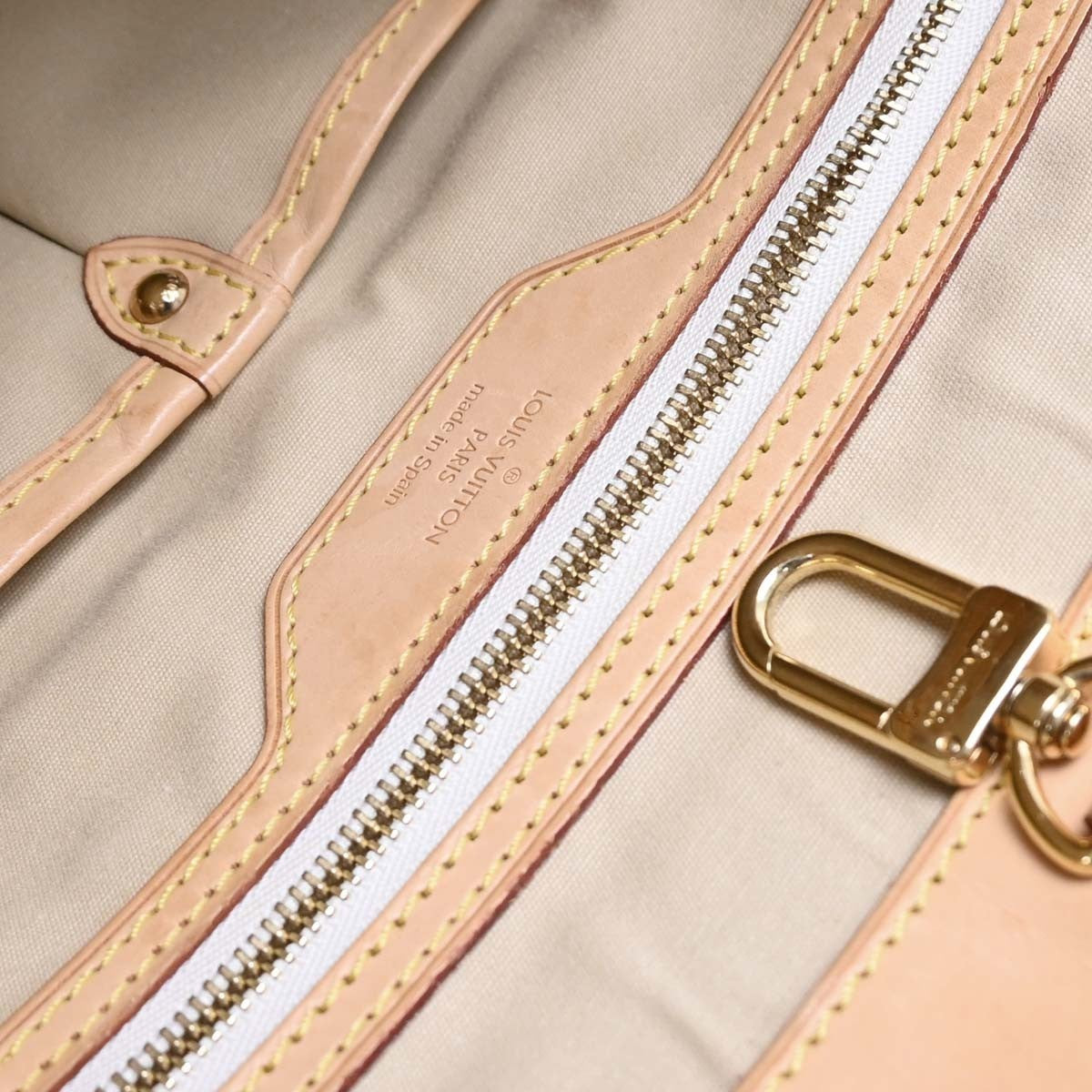 Louis Vuitton Pampelonne Handbag Damier, WHITE, CANVAS, Tote bag