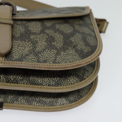 Saint Laurent Buckle Flap Crossbody Bag Canvas, BEIGE, CANVAS, Shoulder bag