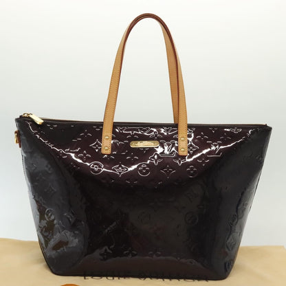 Louis Vuitton Bellevue Handbag Monogram Vernis, PURPLE, PATENT_LEATHER, Tote bag