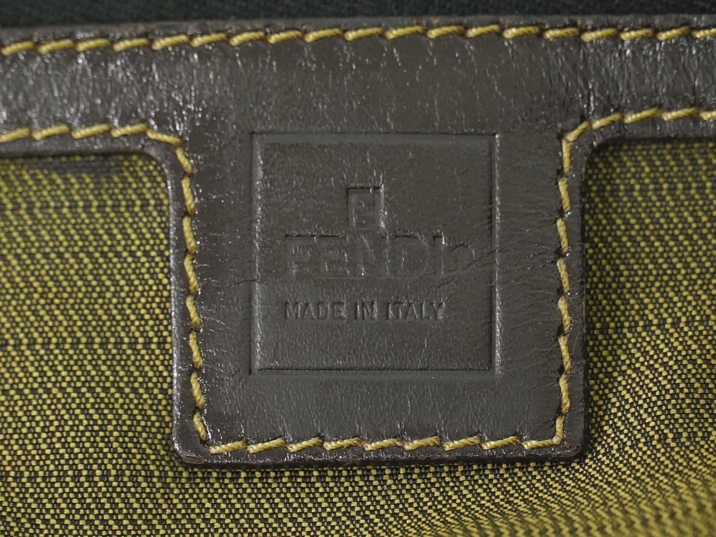 Fendi Vintage Zucca Handbag Zucca, BROWN, CANVAS, Handbag