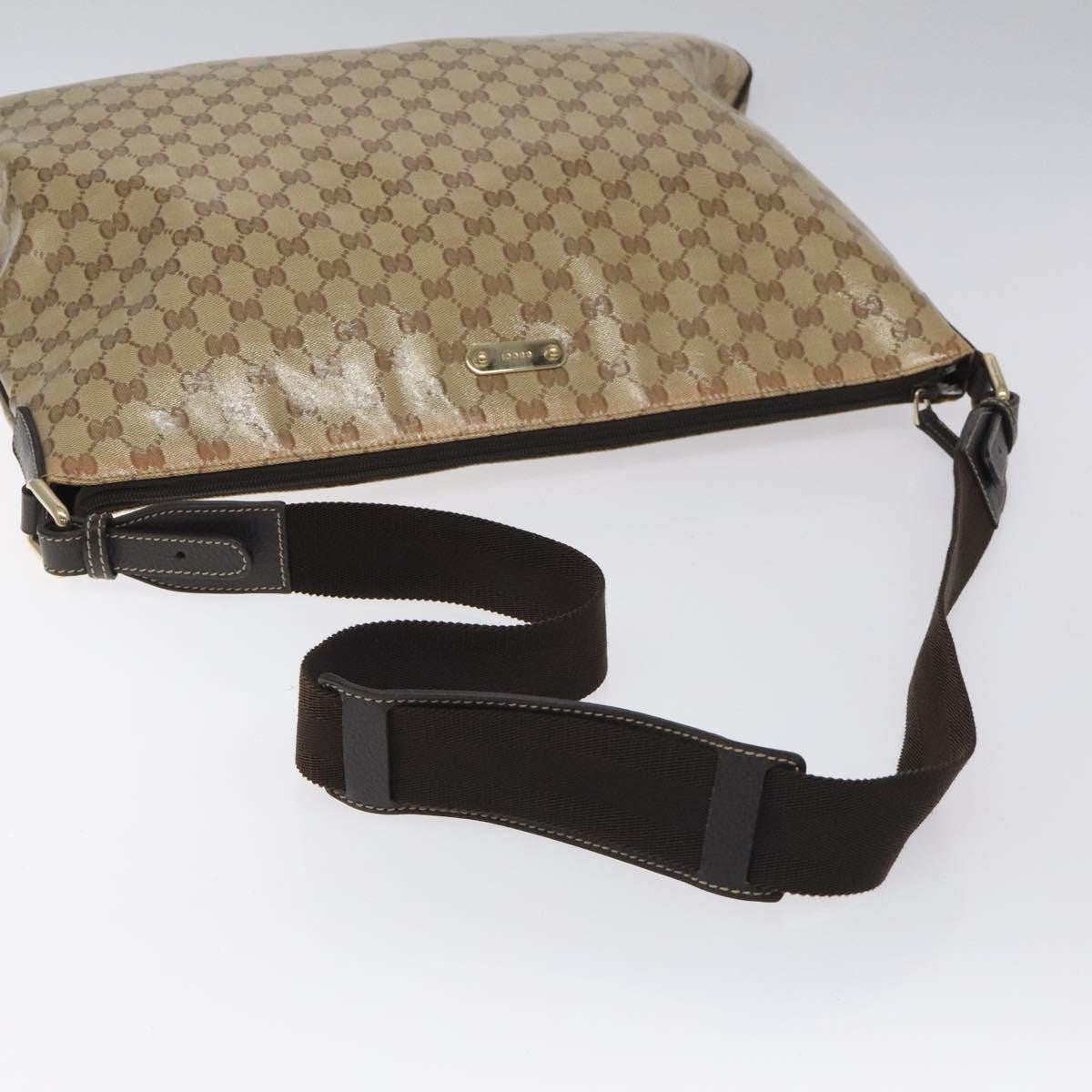 Gucci Flap Messenger Bag (Outlet) GG Coated Canvas, BEIGE, CANVAS, Shoulder bag