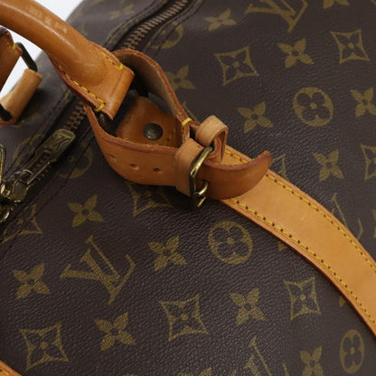 Louis Vuitton Keepall Bag Monogram Canvas, BROWN, CANVAS, Travel bag