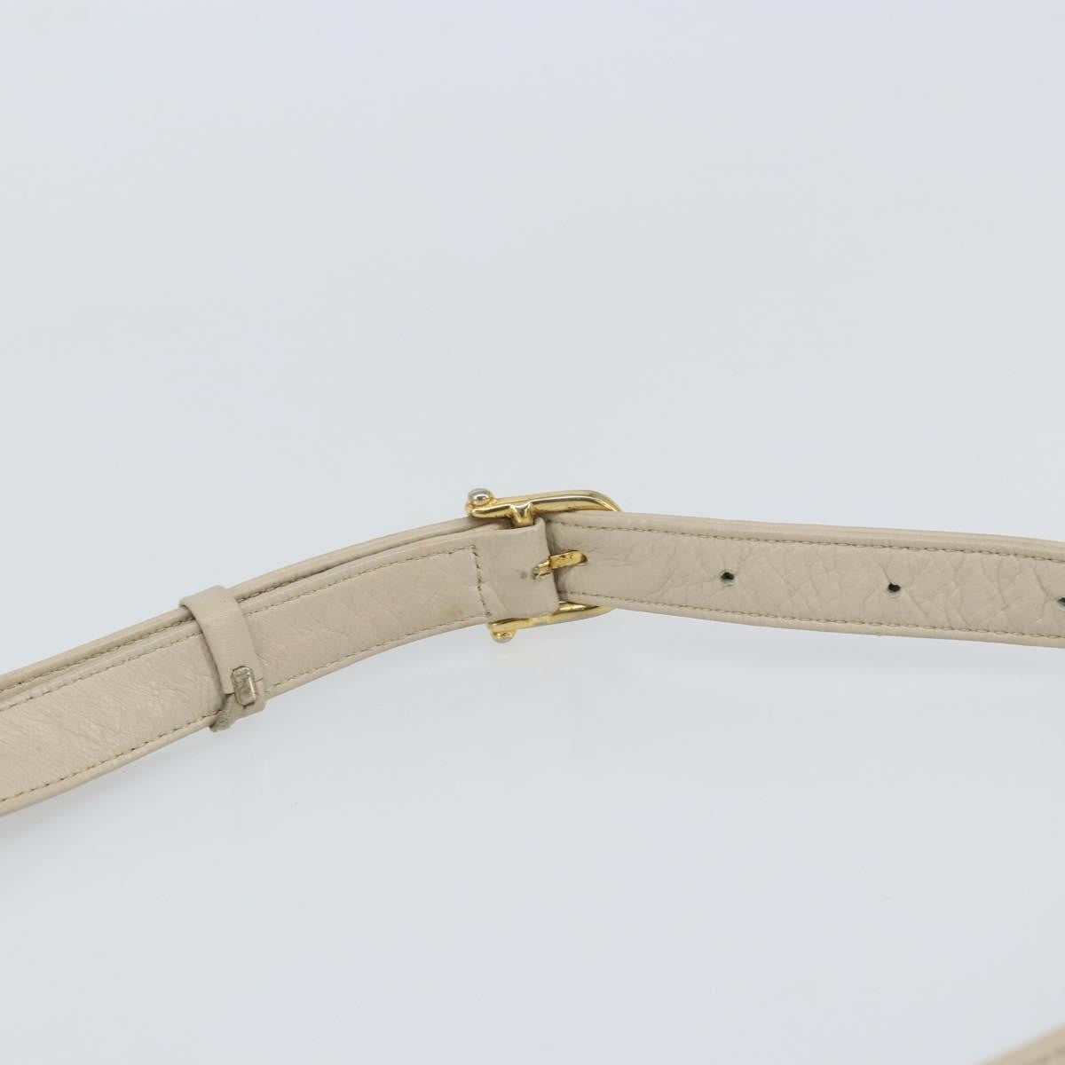 Celine Vintage Shoulder Bag Leather, BEIGE, LEATHER, Shoulder bag