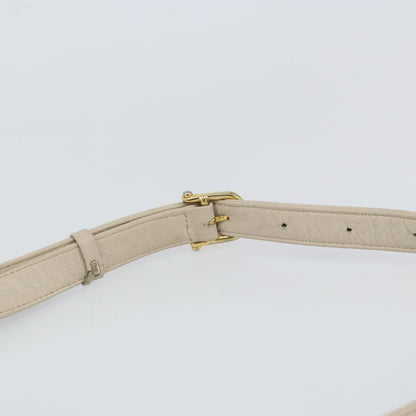 Celine Vintage Shoulder Bag Leather, BEIGE, LEATHER, Shoulder bag