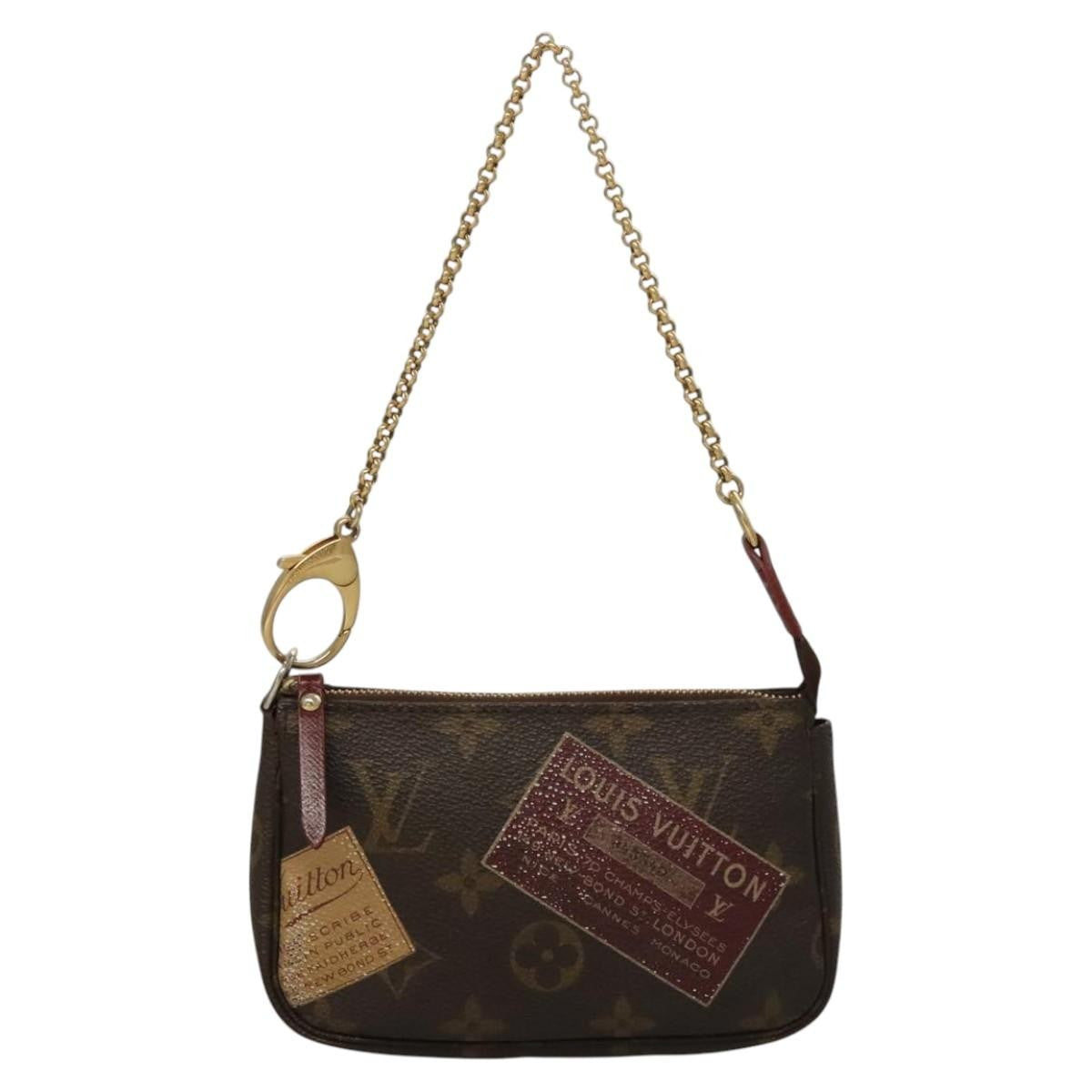 Louis Vuitton Pochette Accessoires Monogram Canvas, BROWN, CANVAS, Clutche & pouche