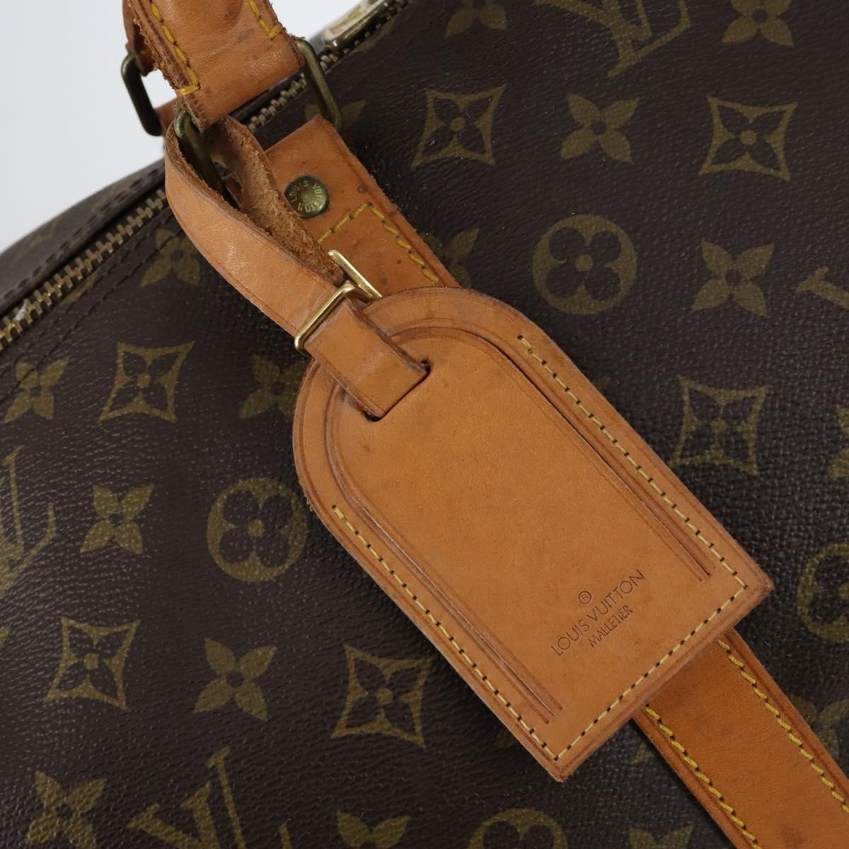 Louis Vuitton Keepall Bag Monogram Canvas, BROWN, CANVAS, Travel bag