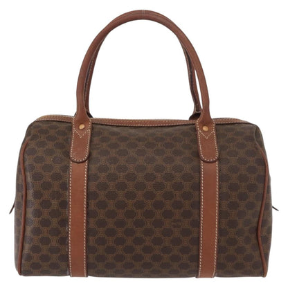 Celine Vintage Macadam Boston bag Canvas, BROWN, CANVAS, Travel bag