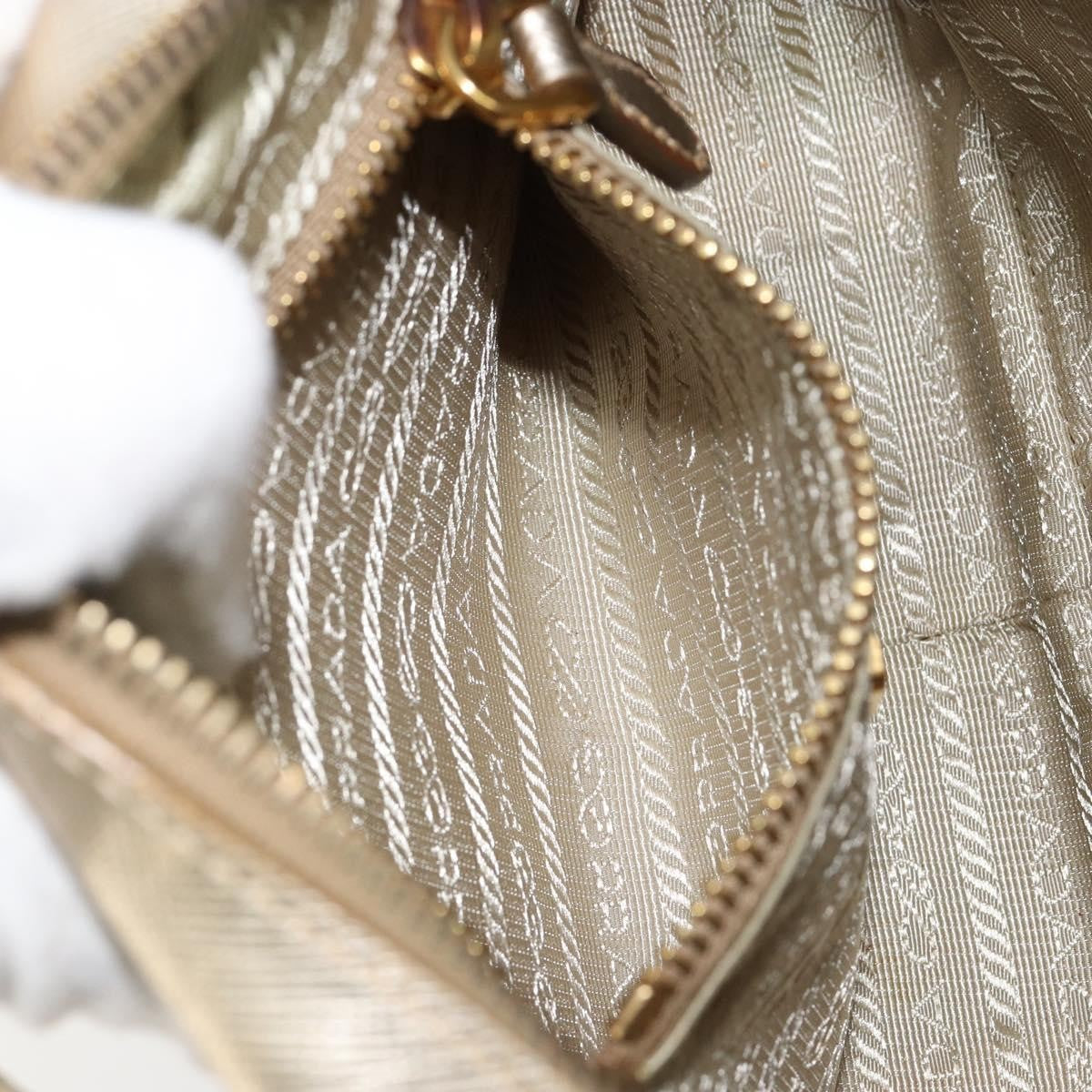 Prada Camera Shoulder Bag Saffiano Leather, GOLD, LEATHER, Shoulder bag