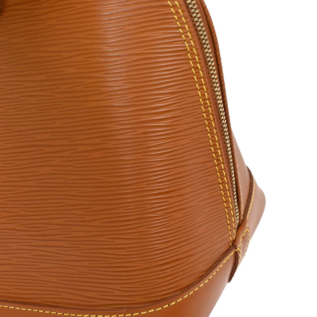 Louis Vuitton Alma Handbag Epi Leather, BROWN, LEATHER, Handbag