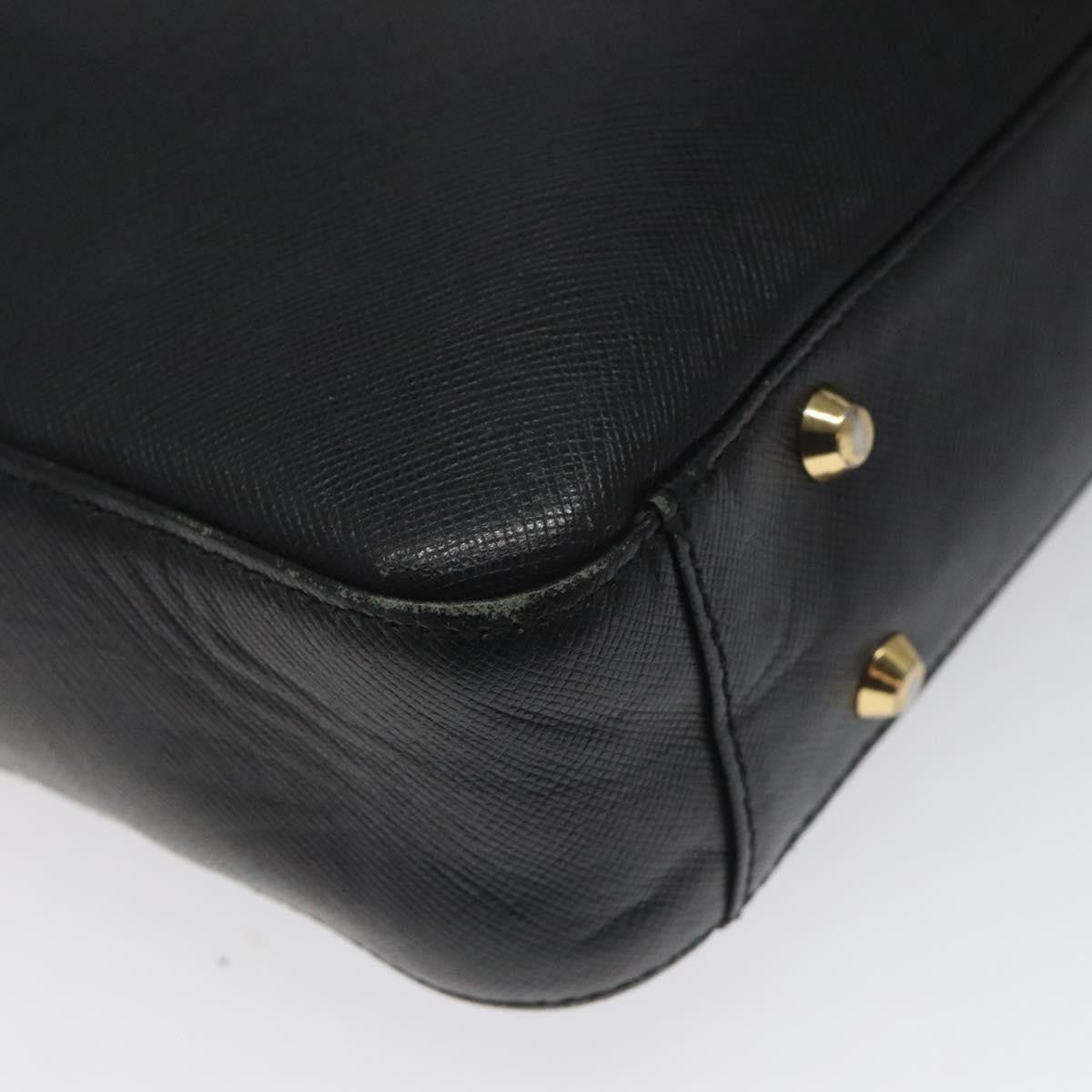 Burberry Vintage Handbag Leather, BLACK, LEATHER, Handbag