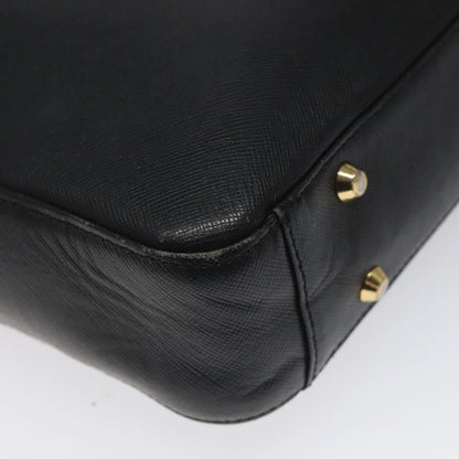 Burberry Vintage Handbag Leather, BLACK, LEATHER, Handbag