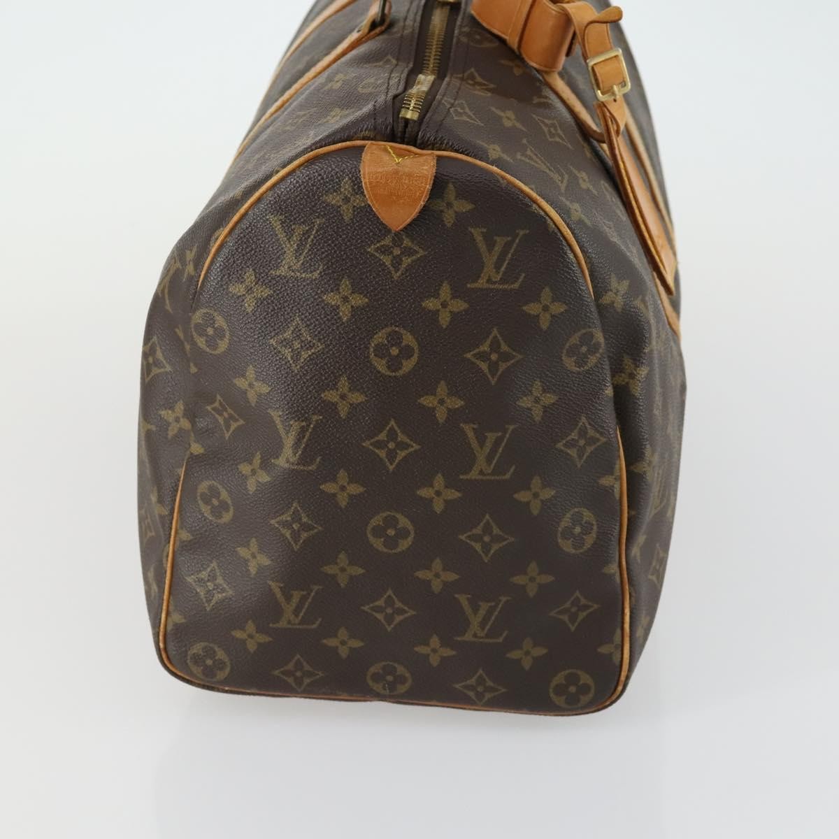 Louis Vuitton Keepall Bag Monogram Canvas, BROWN, CANVAS, Travel bag