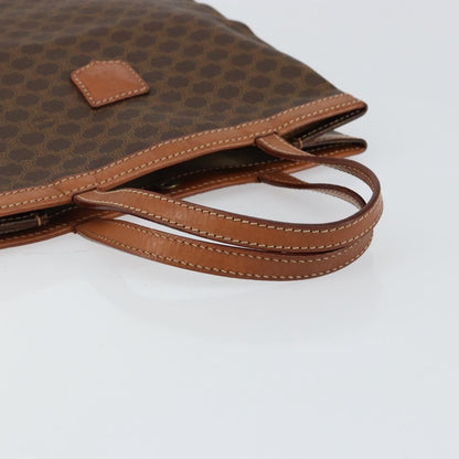 Celine Vintage Macadam Tote bag Canvas, BROWN, CANVAS, Tote bag