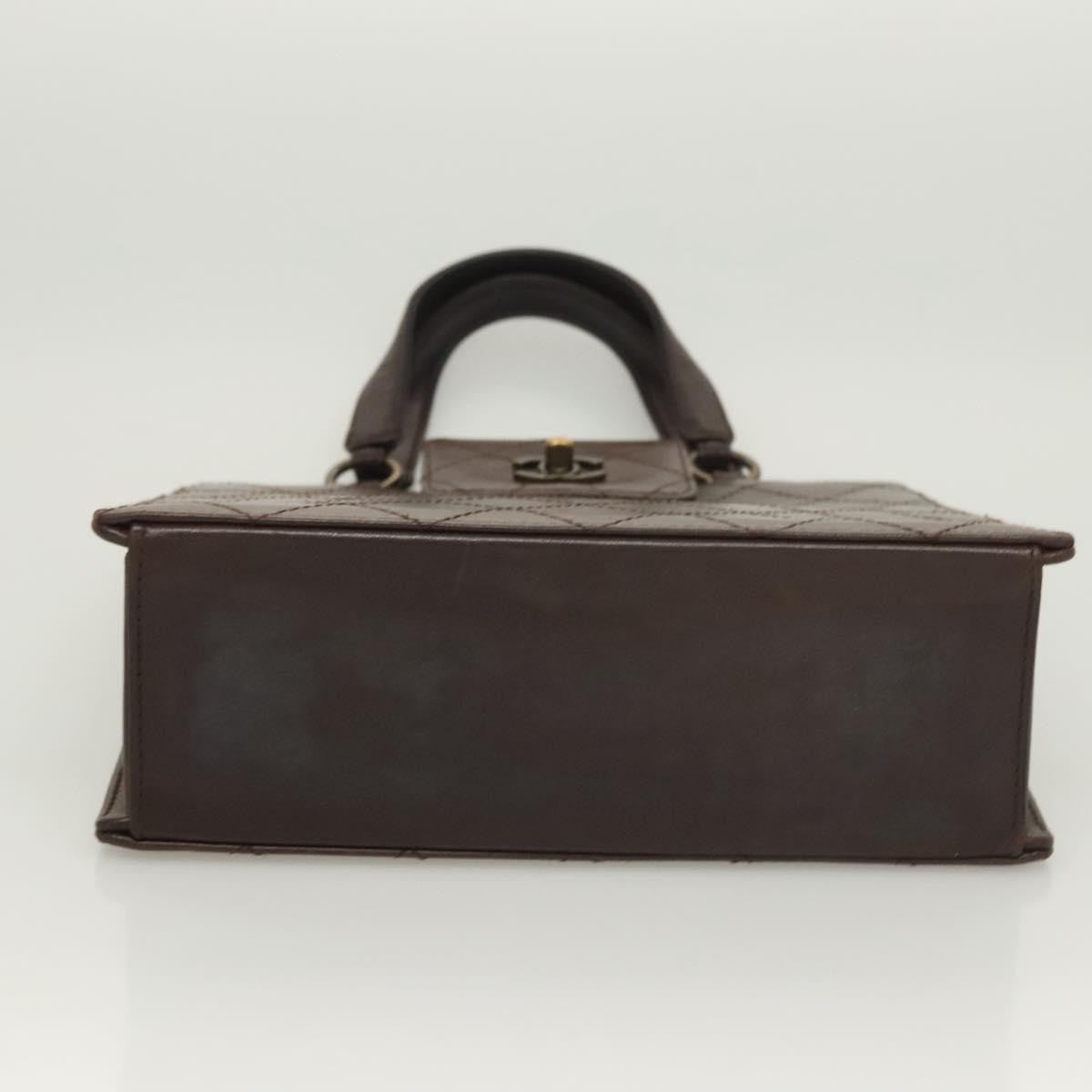 Chanel CC Flap Tote Quilted Calfskin, BROWN, LEATHER, Tote bag