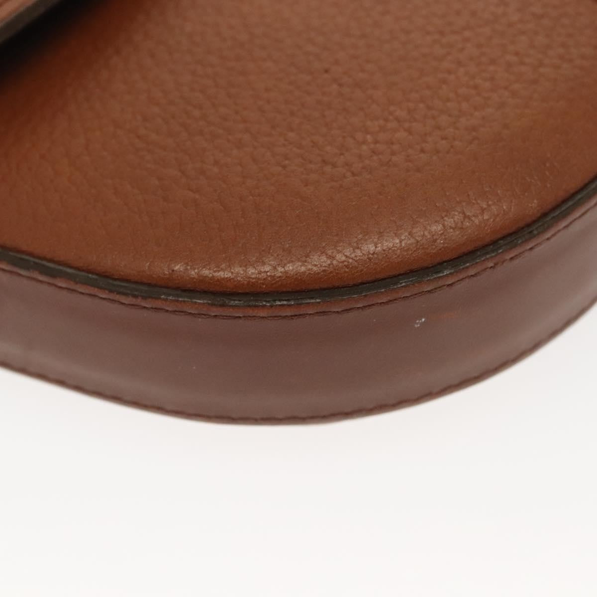 Burberry Flap Shoulder Bag Leather, BROWN, LEATHER, Shoulder bag