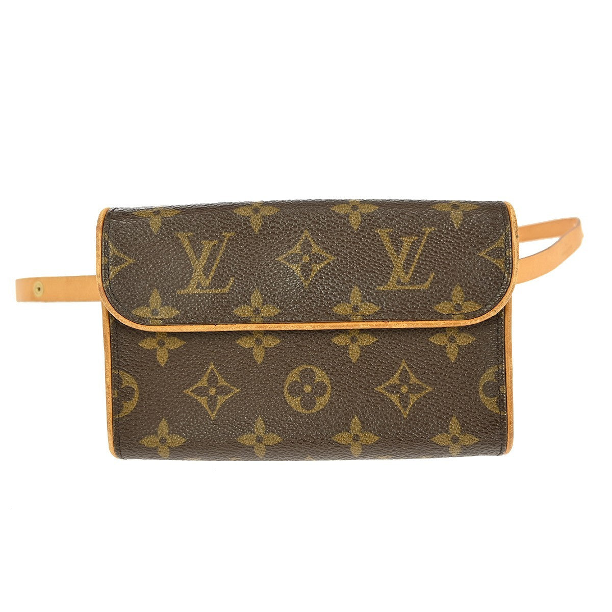 Louis Vuitton Florentine Waist Bag Monogram Canvas, BROWN, CANVAS, Clutche & pouche