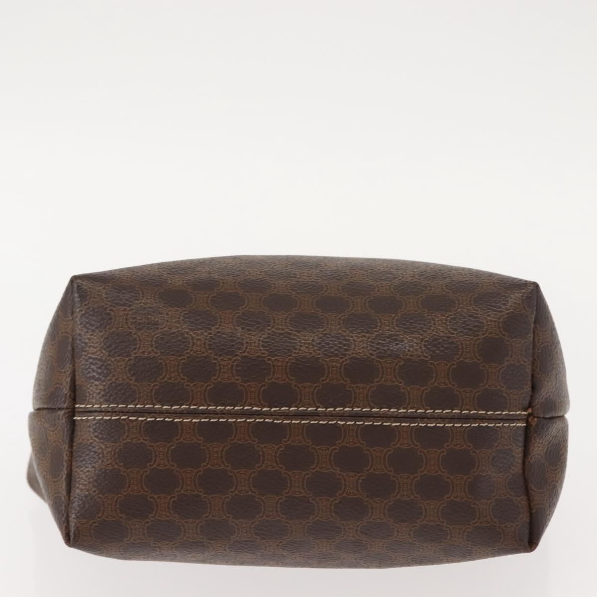 Celine Vintage Macadam Handbag Macadam, BROWN, CANVAS, Handbag