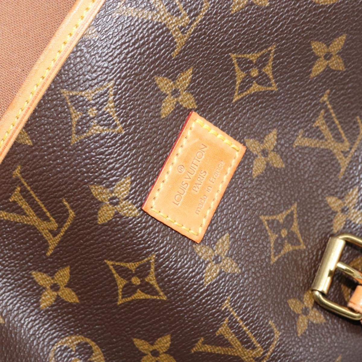 Louis Vuitton Saumur Handbag Monogram Canvas, BROWN, CANVAS, Shoulder bag