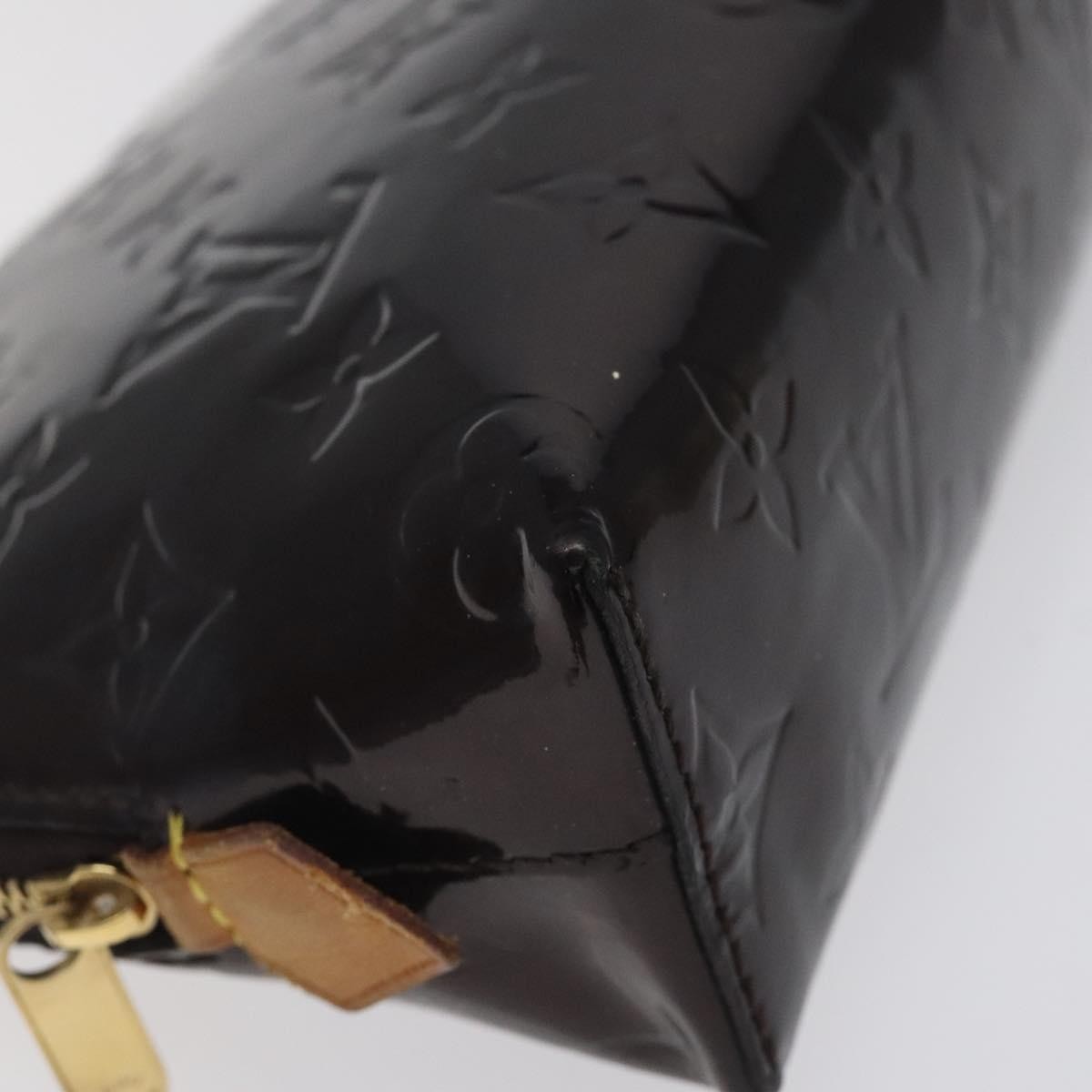 Louis Vuitton Cosmetic Pouch Monogram Vernis, BURGUNDY, PATENT_LEATHER, Toiletry Case