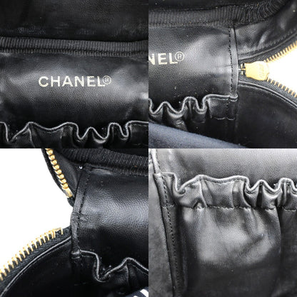 Chanel Vintage Timeless Vanity Case Caviar, BLACK, CALFSKIN, Handbag