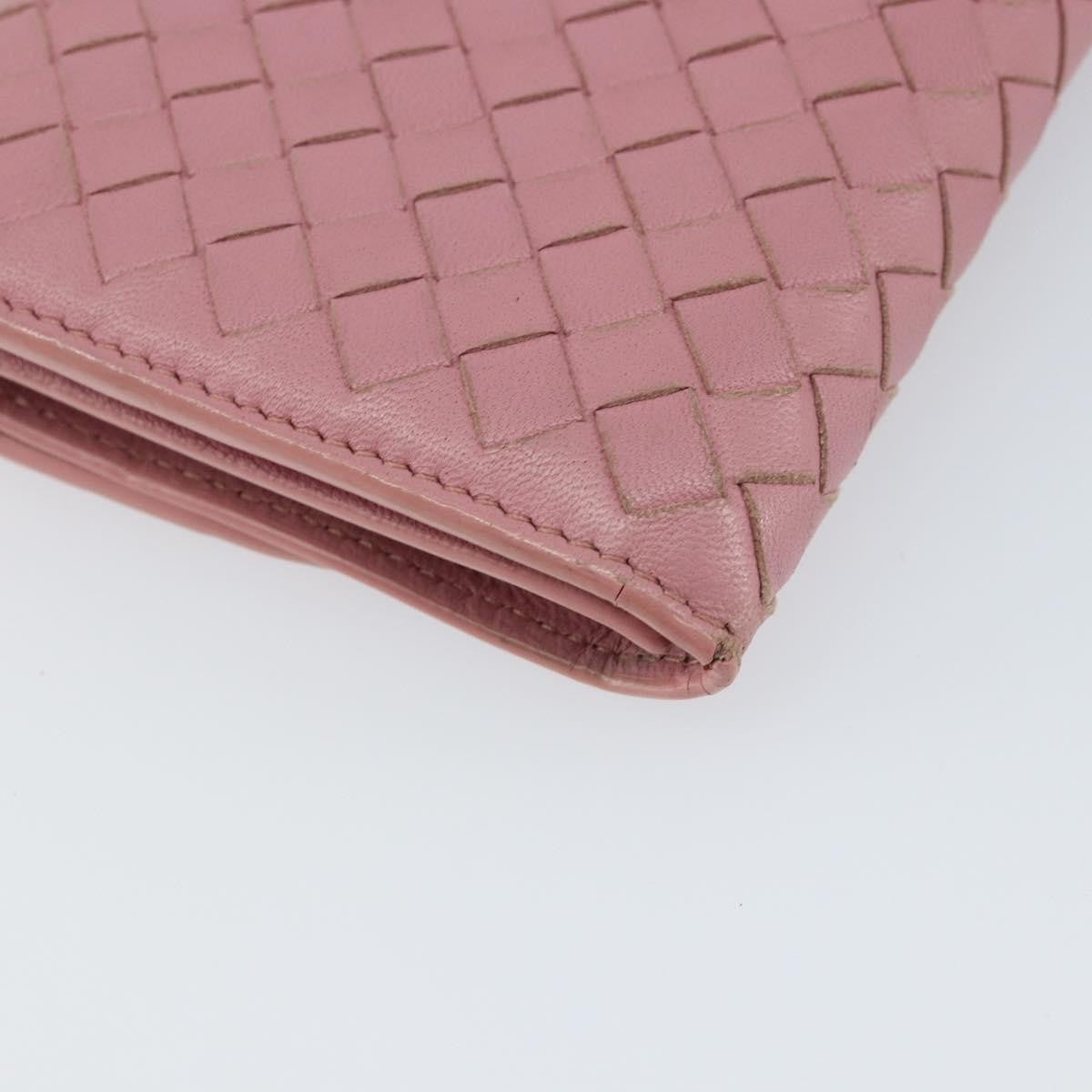 Bottega Veneta Intrecciato Long Zip  Wallet Leather, PINK, LEATHER, Wallets