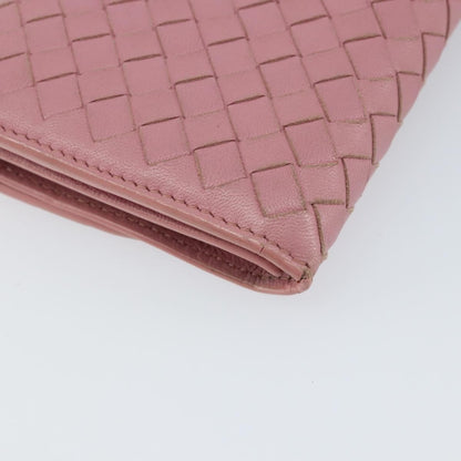 Bottega Veneta Intrecciato Long Zip  Wallet Leather, PINK, LEATHER, Wallets