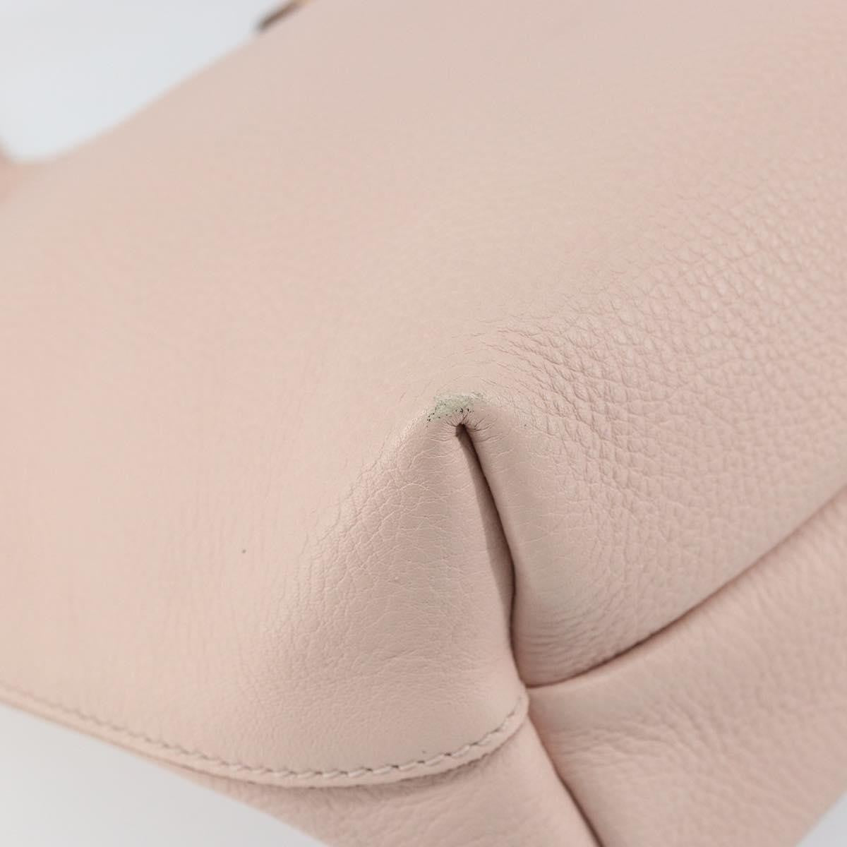 Salvatore Ferragamo Gancini Tote Leather, PINK, LEATHER, Tote bag