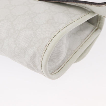Gucci Sherry Line Waist Bag GG Canvas, WHITE, CANVAS, Shoulder bag