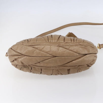 Miu Miu Coffer Convertible Hobo Matelasse Leather, BEIGE, LEATHER, Handbag
