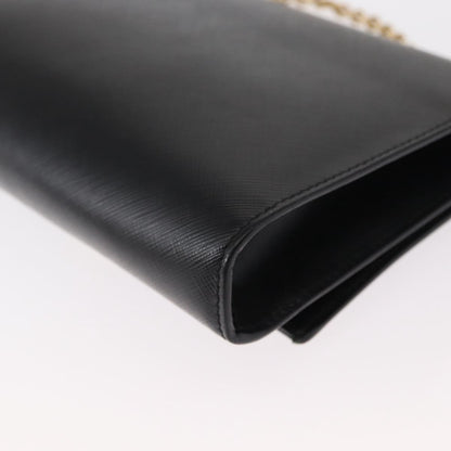 Salvatore Ferragamo Vala Chain Shoulder bag Leather, BLACK, LEATHER, Shoulder bag