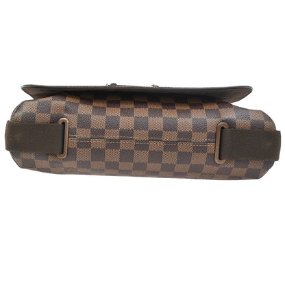 Louis Vuitton Brooklyn Handbag Damier, Brown, Canvas, Shoulder Bag