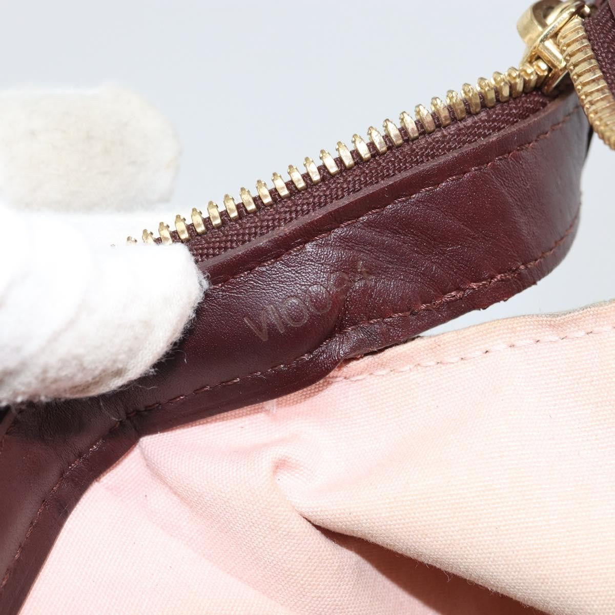 Louis Vuitton Josephine Handbag Mini Lin, RED, CANVAS, Handbag