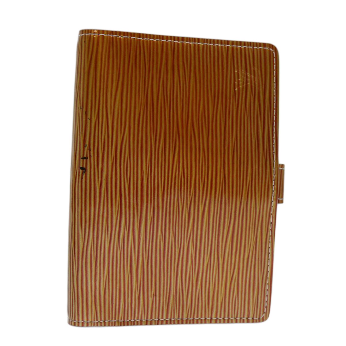 Louis Vuitton Agenda Cover Epi Leather, ORANGE, PATENT_LEATHER, Wallets