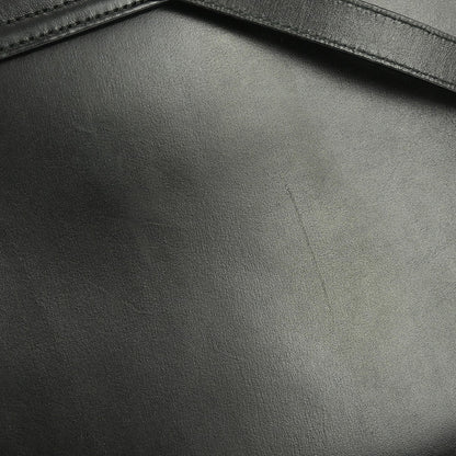 Salvatore Ferragamo Gancini handbag Leather, BLACK, LEATHER, Handbag