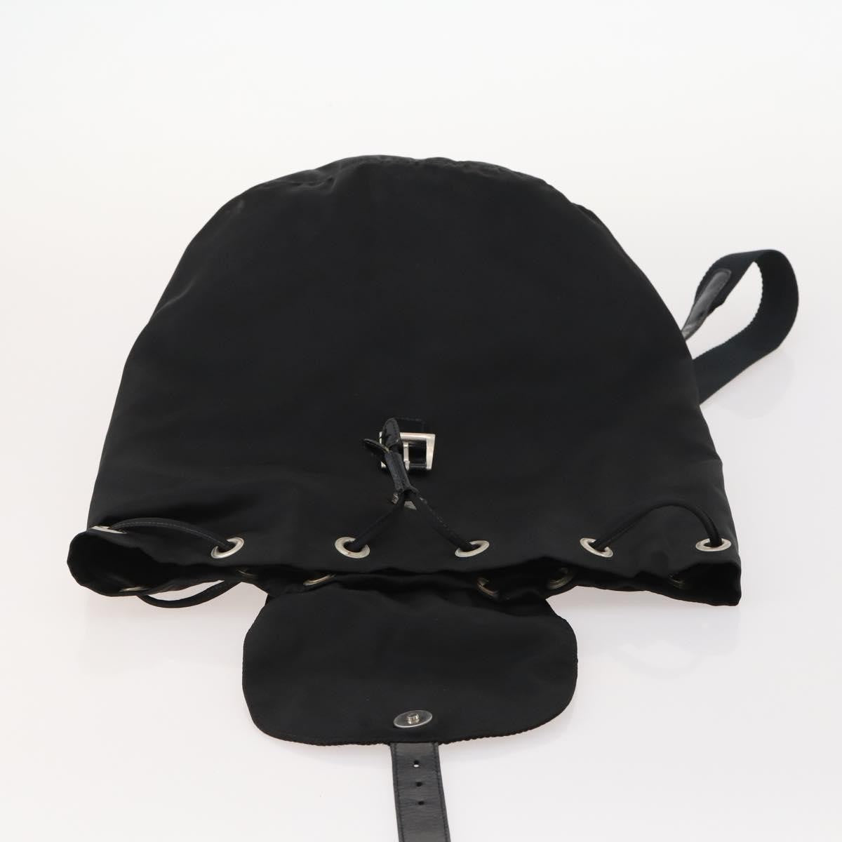 Prada Logo Backpack Tessuto, BLACK, NYLON, Backpack