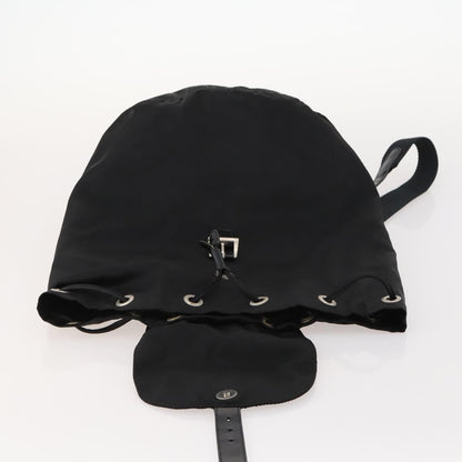 Prada Logo Backpack Tessuto, BLACK, NYLON, Backpack