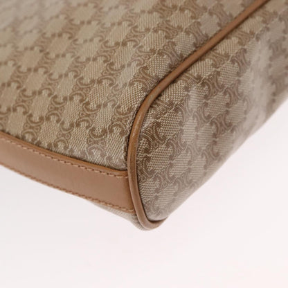 Celine Vintage Macadam Shoulder Bag Canvas, BEIGE, CANVAS, Shoulder bag