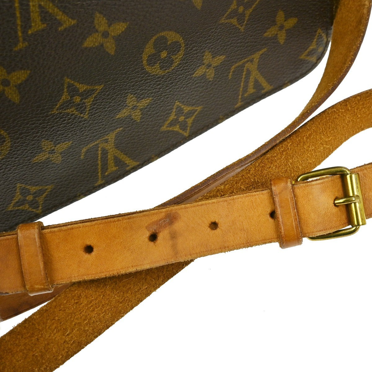 Louis Vuitton Cartouchiere Handbag Monogram Canvas, BROWN, CANVAS, Shoulder bag