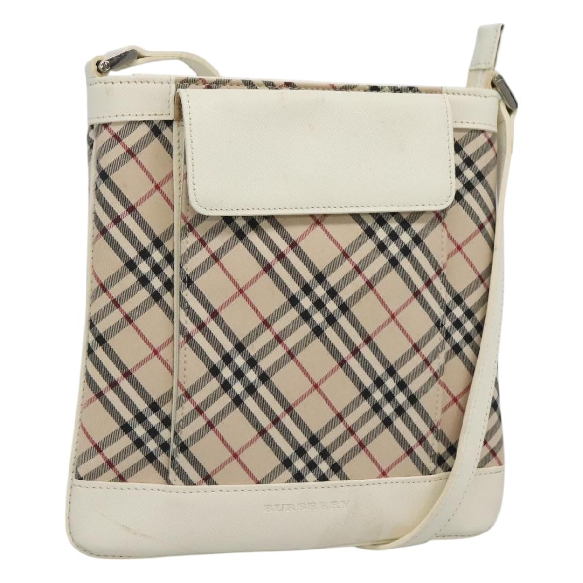 Burberry Zip Crossbody Bag Canvas, BEIGE, CANVAS, Shoulder bag