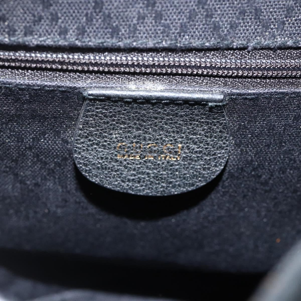 Gucci Gucci bamboo backpack daim, Black, Denim, Backpack