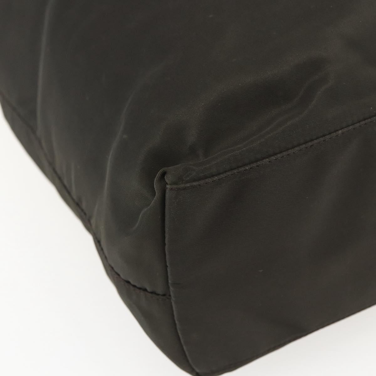 Prada Zip Tote Tessuto, KHAKI, NYLON, Tote bag