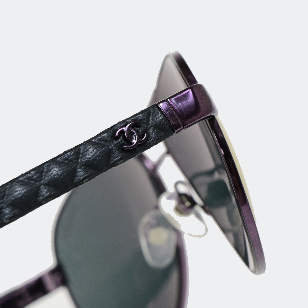 Chanel CC No. 5 Charm Chain Belt Metal, PURPLE, METAL, Sunglasse