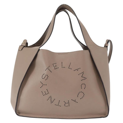 Stella McCartney Alter Tote Perforated Faux Leather, BEIGE, SYNTHETIC, Tote bag