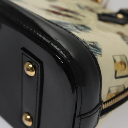 Louis Vuitton Alma Handbag Monogram Vernis, WHITE, PATENT_LEATHER, Handbag
