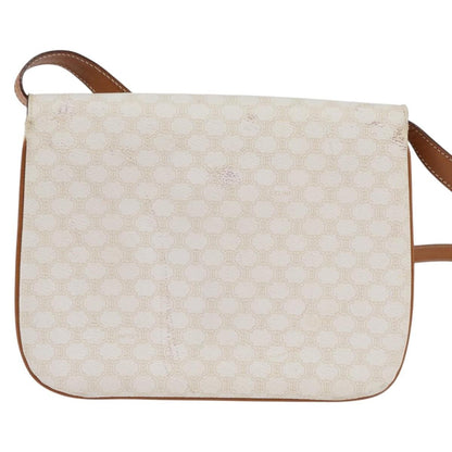Celine Macadam Shoulder Bag PVC Leather, WHITE, CANVAS, Shoulder bag
